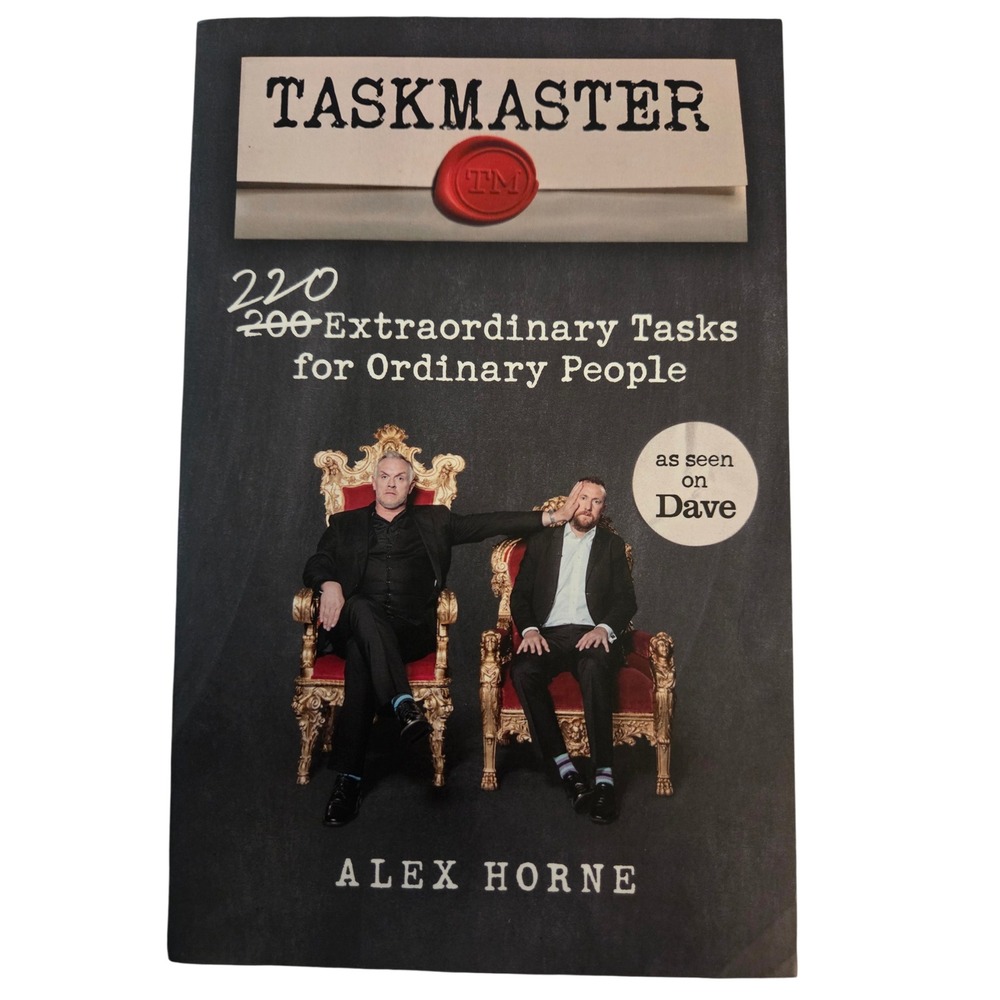 Taskmaster 220 Extraordinary Tasks for Ordinary People Alex Horne Paperback Book